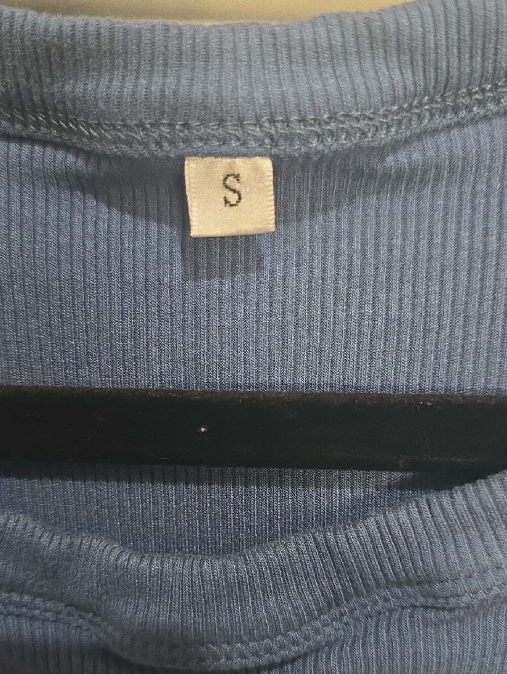 Zeagoo Blue Ribbed Tank Top - Picture 2 of 2